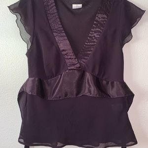 TWIGGY CHIFFON TIE BACK SHIRT